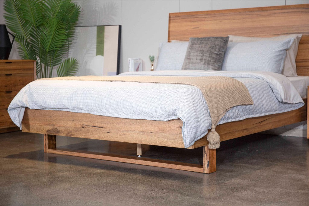 Galway Marri Timber Queen Bed Natural