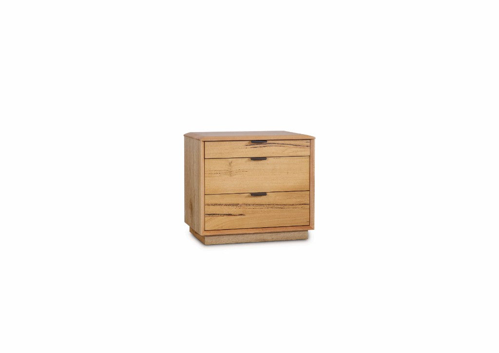 Galway 3 Drawers Bedside Table Natural
