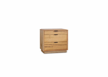 Galway 3 Drawers Bedside Table Natural