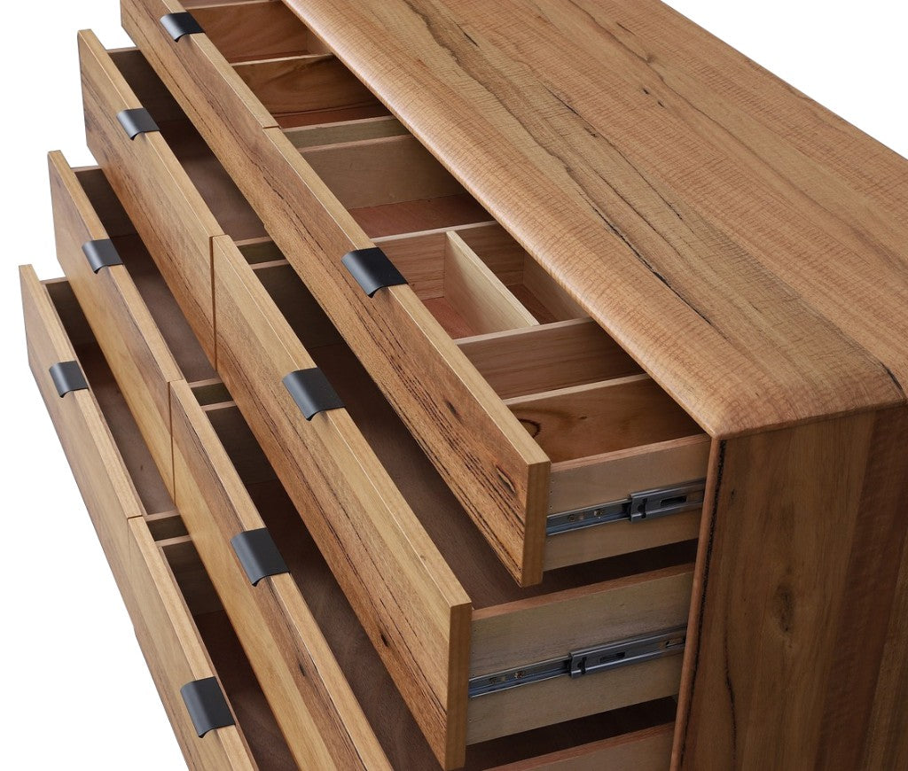 Galway Marri Timber Queen Bed Natural