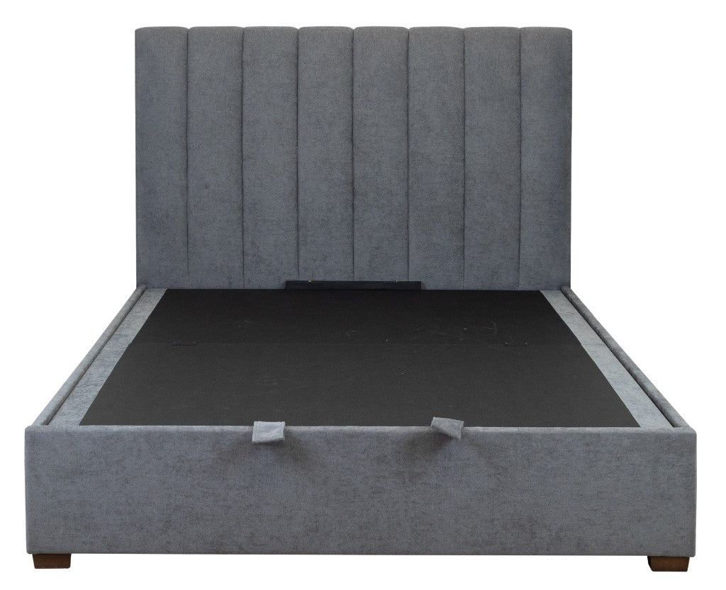 Homer Gas Lift Storage Queen Bed-Dark Grey