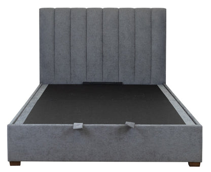 Homer Gas Lift Storage King Bed-Dark Grey