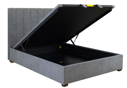Homer Gas Lift Storage King Bed-Dark Grey