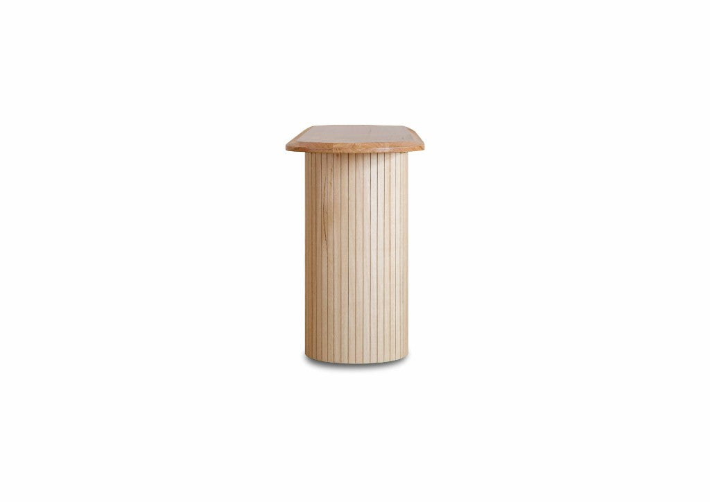 Adsila Collection — Natural Elegance Craftsmanship Console Table -Natural Ash