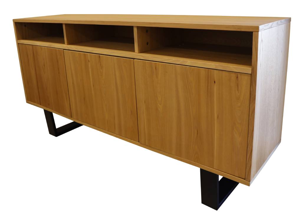 Buston Elm 160cm 3 Drawer / 3 Door Buffet-Natural Top