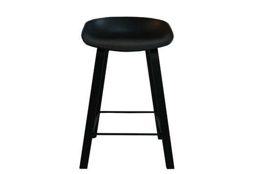 CLAIRE BAR STOOL 52X40X85CM-BLK/BLK