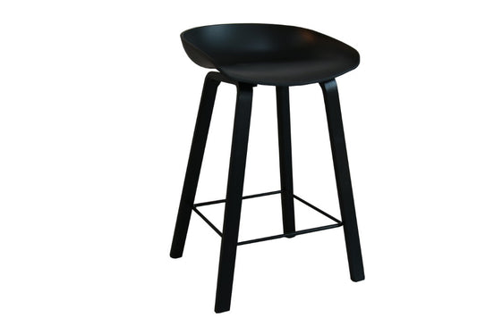 CLAIRE BAR STOOL 52X40X85CM-BLK/BLK