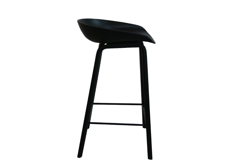 CLAIRE BAR STOOL 52X40X85CM-BLK/BLK