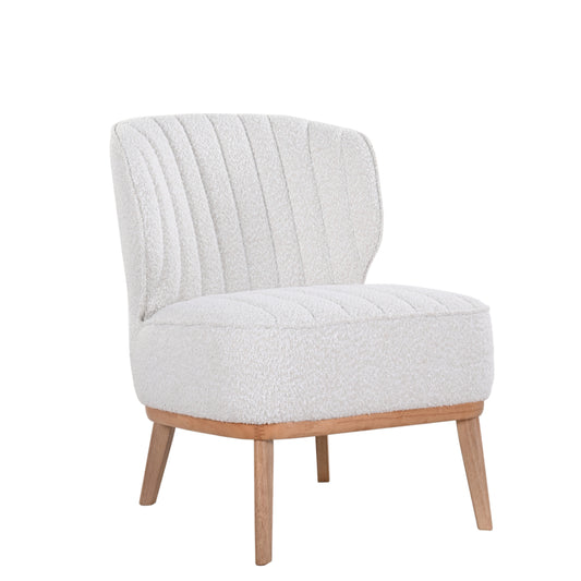 Clover Fabric Arm Chair 64.5X76X85.5CM-Beige