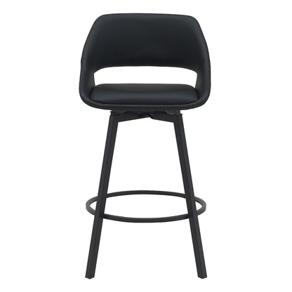 DISTRICT PU BAR CHAIR 49.5X49.5X93CM-BLACK