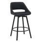 DISTRICT PU BAR CHAIR 49.5X49.5X93CM-BLACK
