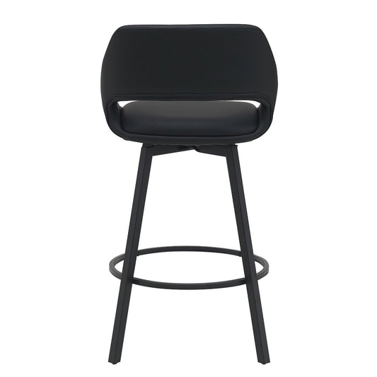 DISTRICT PU BAR CHAIR 49.5X49.5X93CM-BLACK