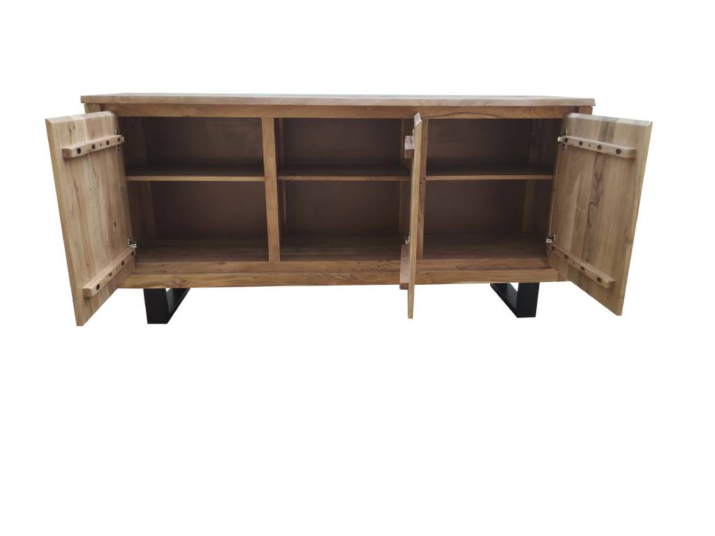 Elba 166cm 3 Door Buffet-Natural Top
