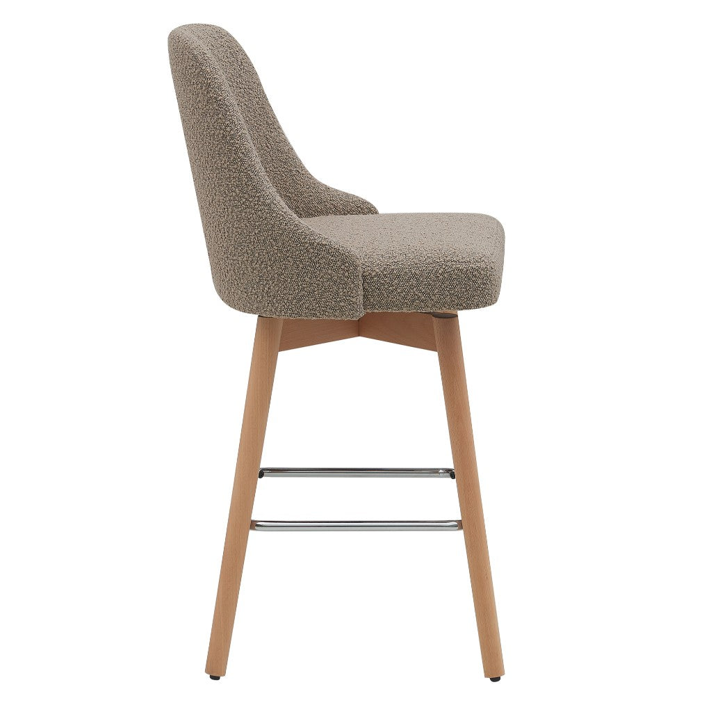 LETO FAB BAR CHAIR 49X52.5X95.5CM-SAND