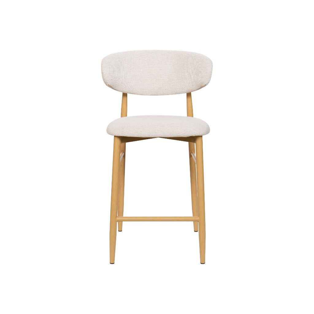 LOUIS FAB BAR CHAIR 55X52X94CM-BEIGE/OAK