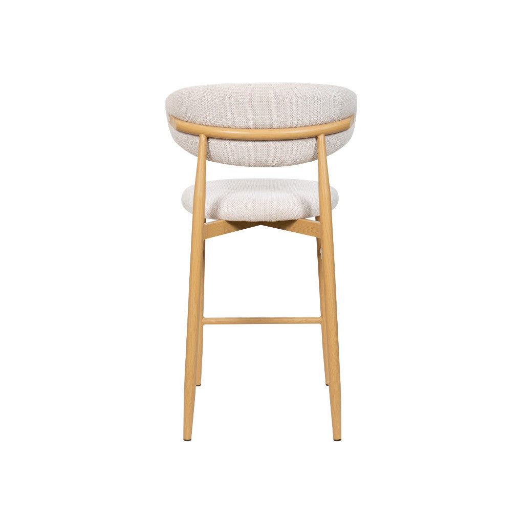 LOUIS FAB BAR CHAIR 55X52X94CM-BEIGE/OAK