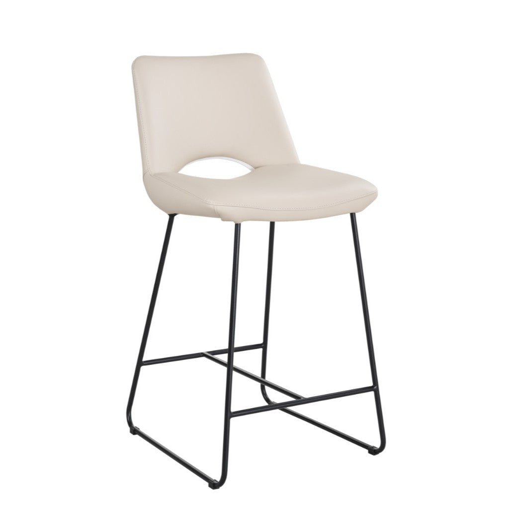 MILES PU BAR STOOL 44.5C54.5C93CM-WHEAT