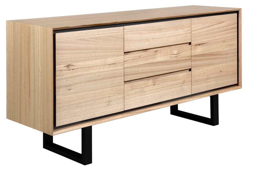 Ohio Kiri Wood 180 cm 2 Drawer /3 Drawer Buffet-Natural Top