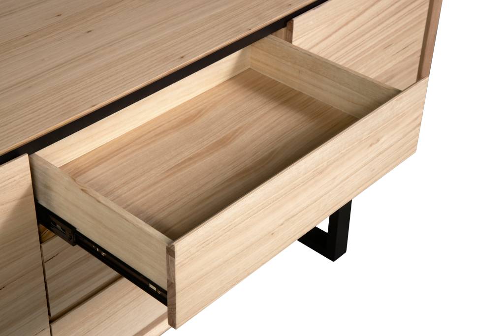 Ohio Kiri Wood 180 cm 2 Drawer /3 Drawer Buffet-Natural Top