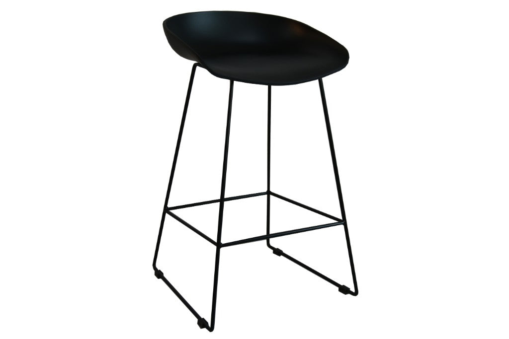 OWEN BAR STOOL 43X42.5X80CM - BLK