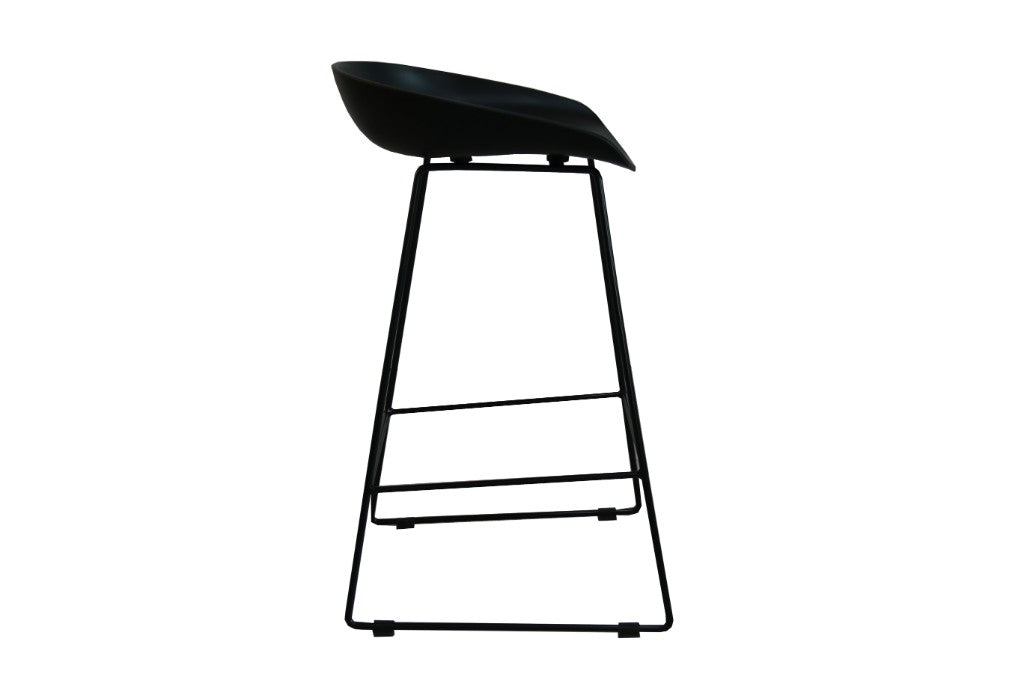 OWEN BAR STOOL 43X42.5X80CM - BLK