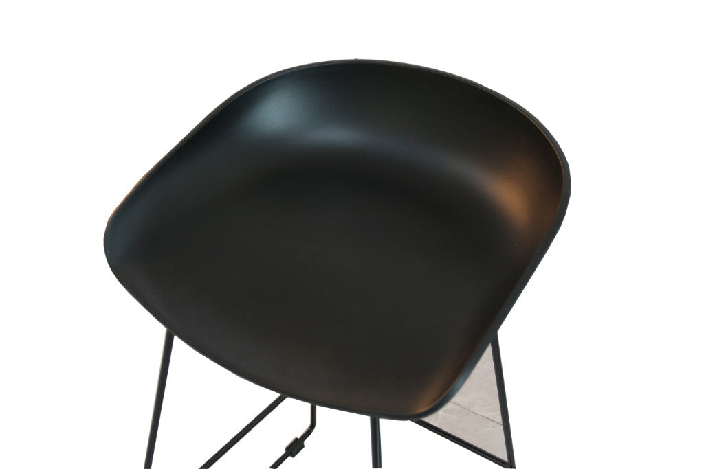 OWEN BAR STOOL 43X42.5X80CM - BLK