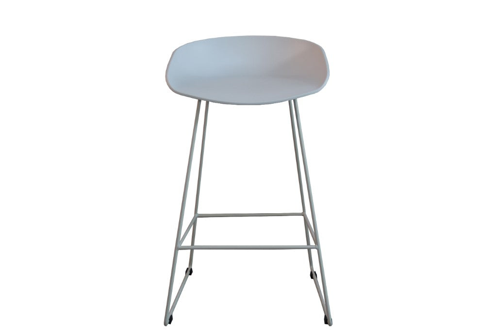 OWEN BAR STOOL 43X42.5X80CM - WHT