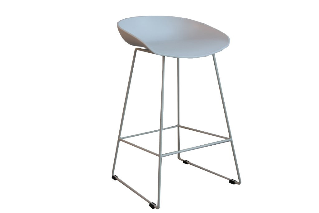OWEN BAR STOOL 43X42.5X80CM - WHT