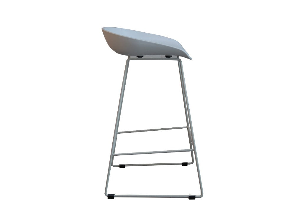 OWEN BAR STOOL 43X42.5X80CM - WHT