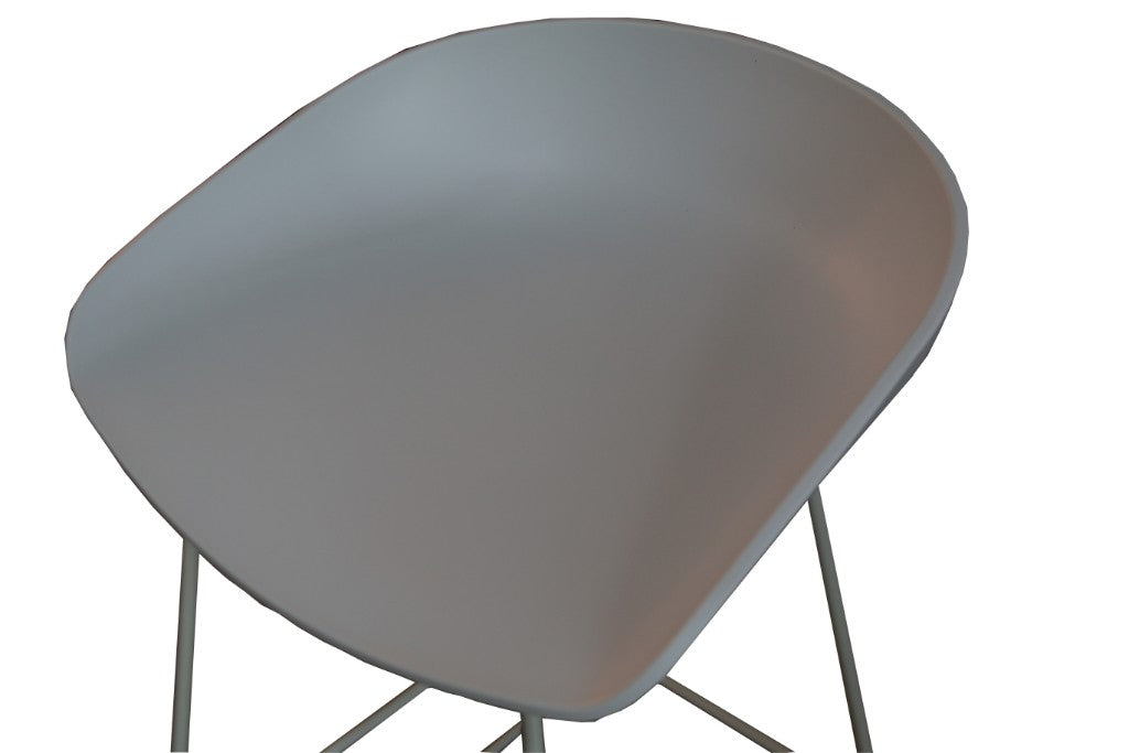 OWEN BAR STOOL 43X42.5X80CM - WHT