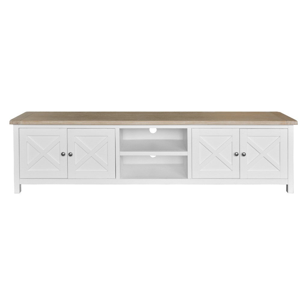Shellwood 4DR & 2NICS ETU 210X42X55CM- Light Oak Top