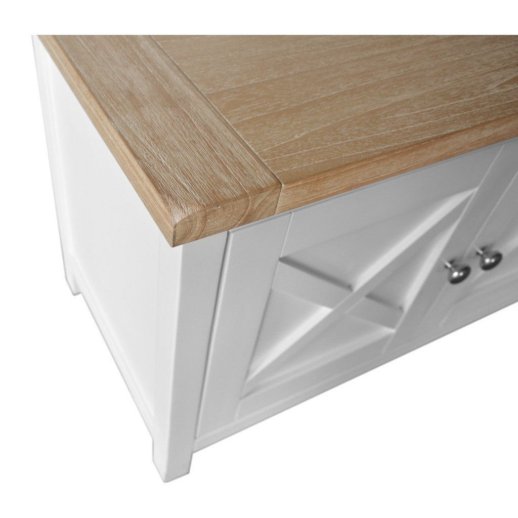 Shellwood 4DR & 2NICS ETU 210X42X55CM- Light Oak Top