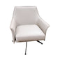 Baril Leather Swivel Arm Chair Wheat