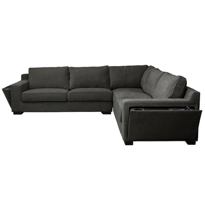 Callaway 2.5 Seater Corner Modular C Lounge -Black