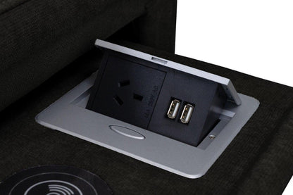 Callaway 2.5 Seater Corner Modular C Lounge -Black