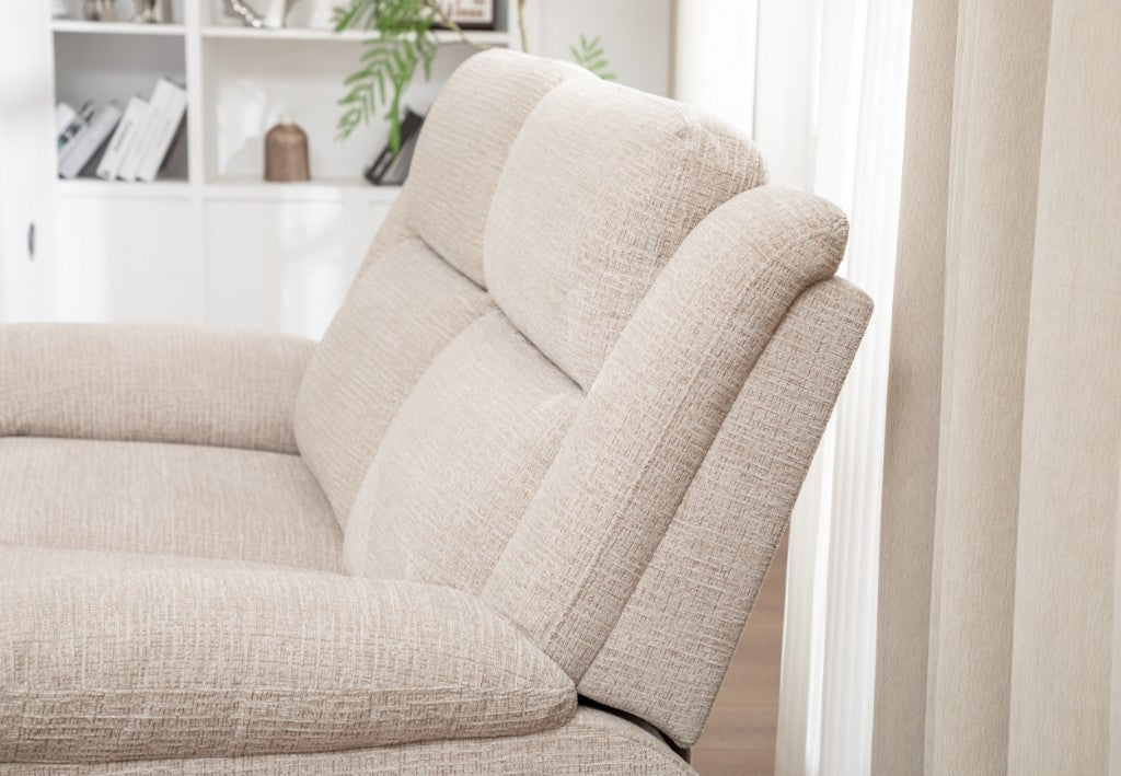 Dream Sofa 3ERER With Drop Down Tray-Beige