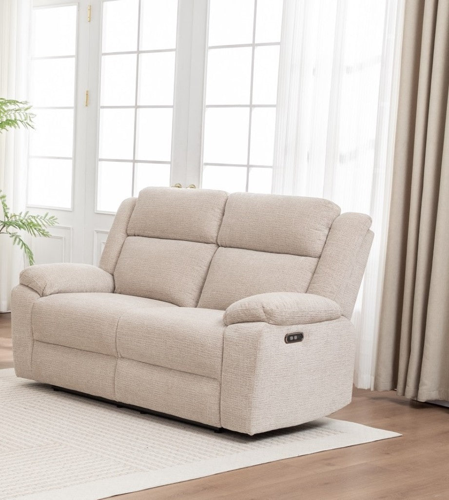 Dream Sofa 2 Seater Electric Recliner-Beige