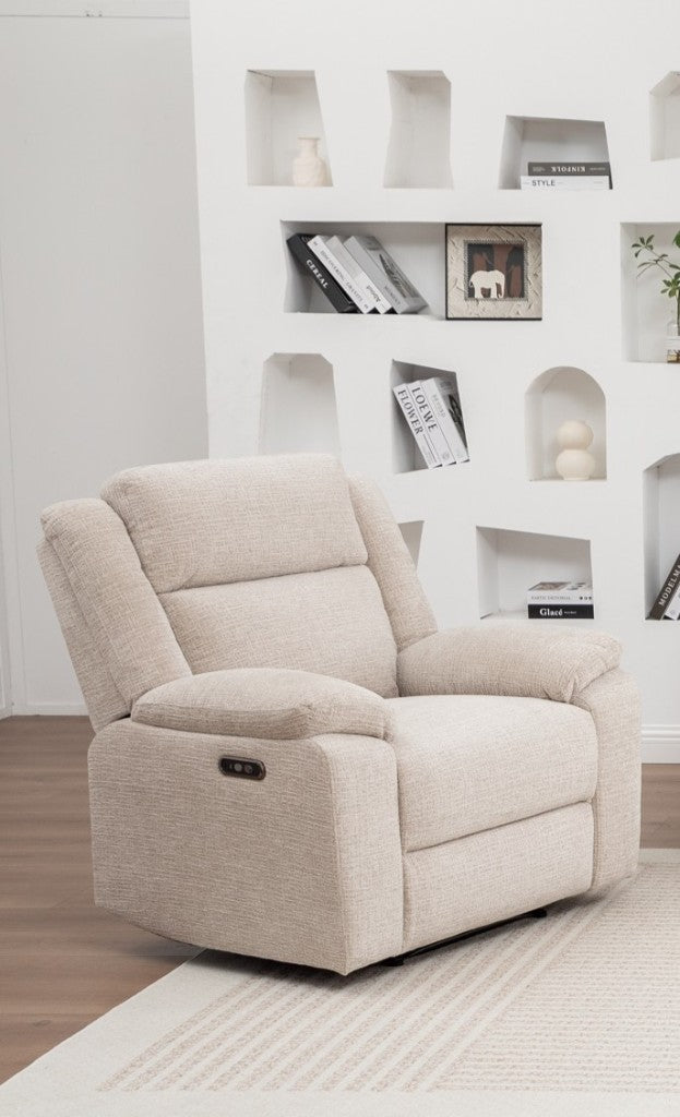 Dream Single Electric Recliner Sofa -Beige