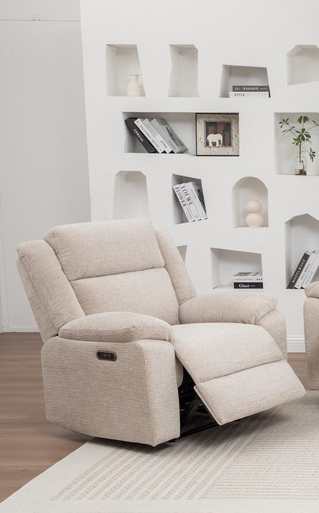 Dream Single Electric Recliner Sofa -Beige