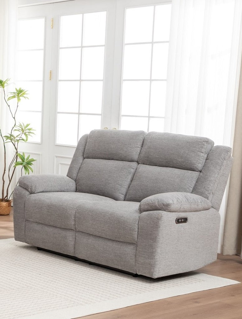 Dream Sofa 2 Seater Electric Recliner-Grey