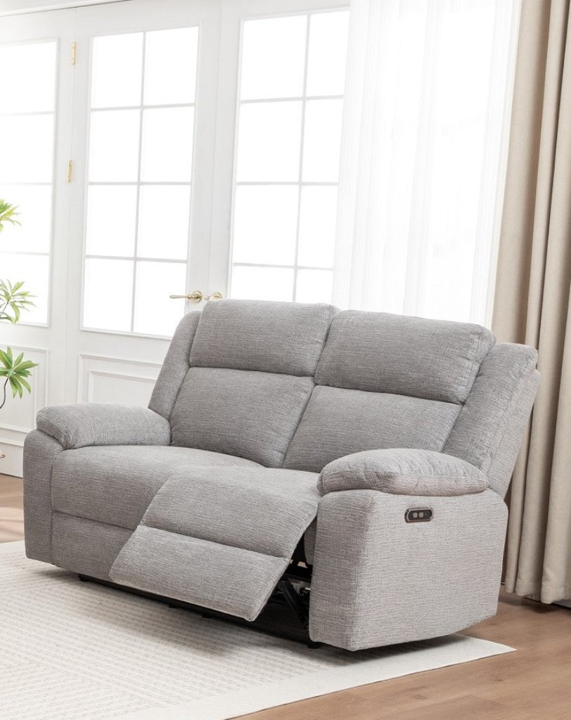 Dream Sofa 2 Seater Electric Recliner-Grey