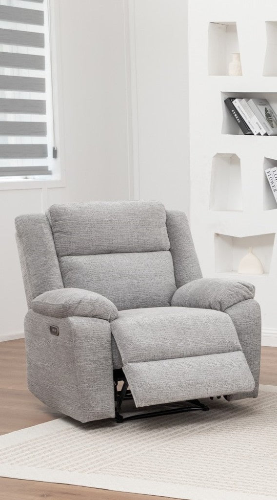 Dream Single Electric Recliner Sofa -Grey