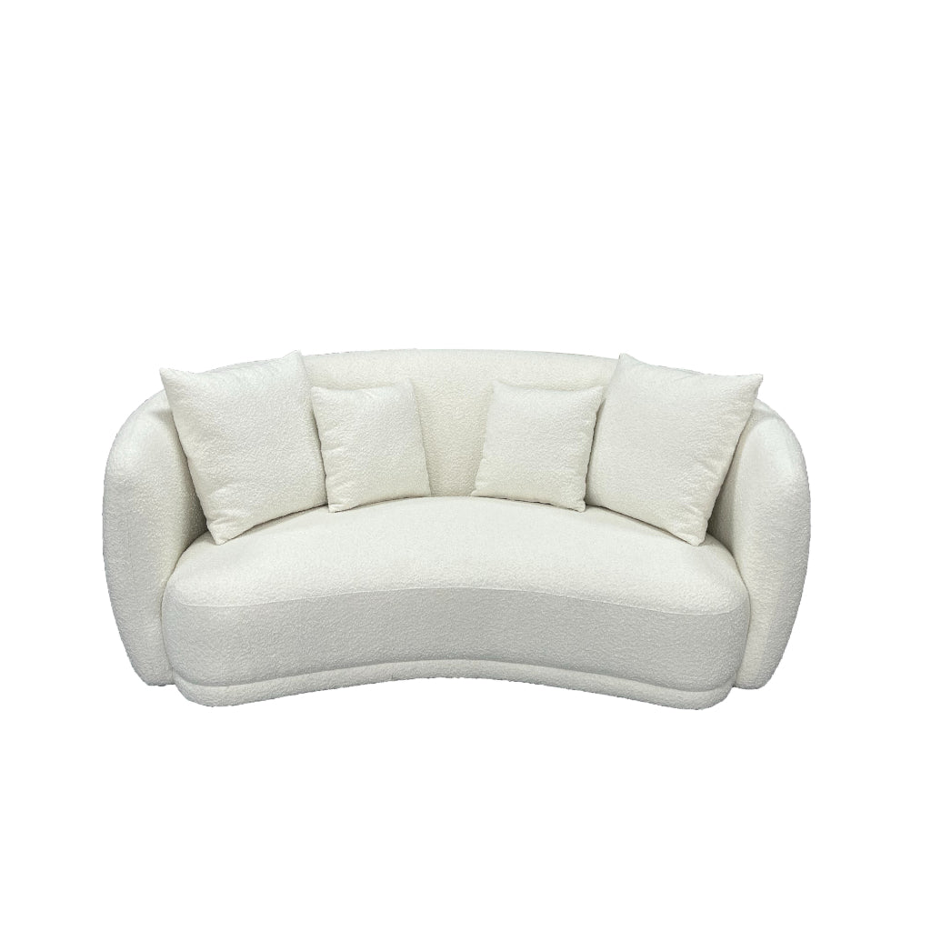 iZa Fabric 2.5 Seater Cloud Sofa White