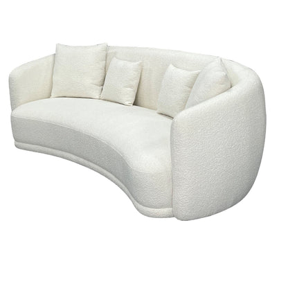 iZa Fabric 2.5 Seater Cloud Sofa White