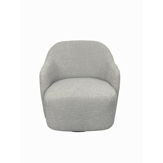 ibiza Fabric Swivel Arm Chair Light Grey