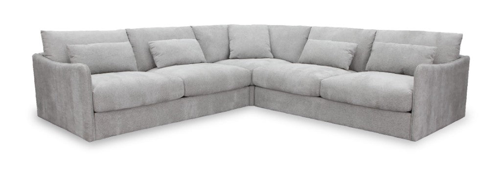 Loft Corner Modular Fabric Sofa-Ice