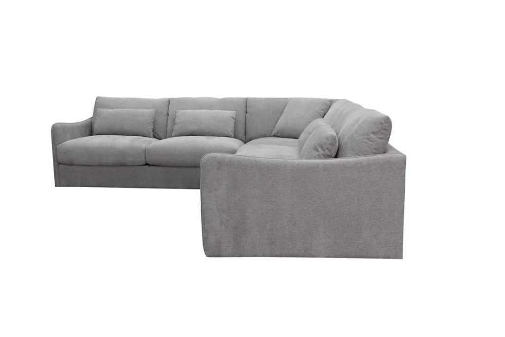 Loft Corner Modular Fabric Sofa-Ice