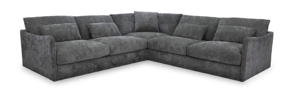 Loft Corner Modular Fabri Sofa-Licorice