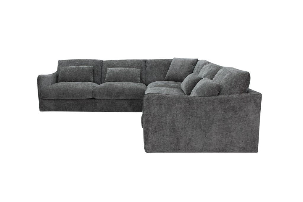 Loft Corner Modular Fabri Sofa-Licorice