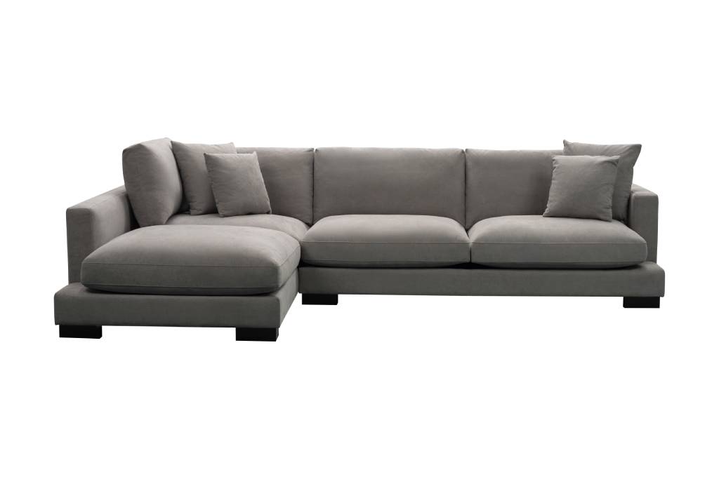 Zenith Corner Right Chaise Lounge Light Grey